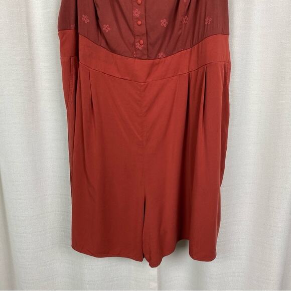 Torrid Rust Brown Romper Sz.2 - Picture 7 of 16